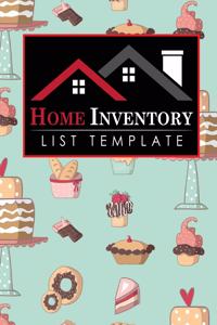 Home Inventory List Template