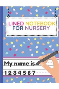 Lined Notebook For Nursery