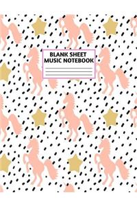 Blank Sheet Music Notebook