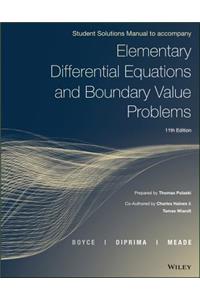 Elementary Differential Equations and Boundary Value Problems, Student Solutions Manual