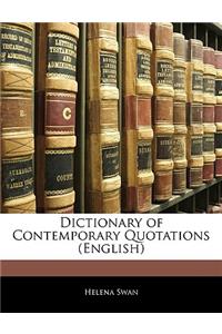 Dictionary of Contemporary Quotations (English)