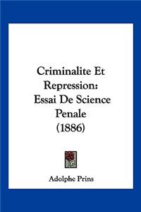 Criminalite Et Repression