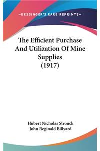 The Efficient Purchase and Utilization of Mine Supplies (1917)