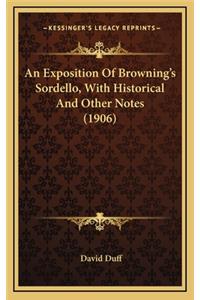 An Exposition of Browning's Sordello, with Historical and Other Notes (1906)