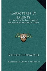 Caracteres Et Talents