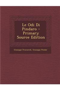 Le Odi Di Pindaro - Primary Source Edition
