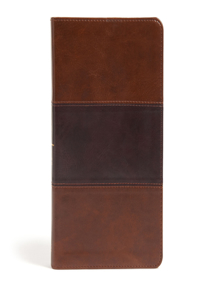 CSB Large Print Personal Size Reference Bible, Saddle Brown Leathertouch