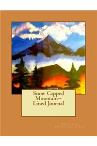 Snow Capped Mountain Lined Journal