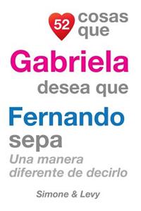 52 Cosas Que Gabriela Desea Que Fernando Sepa