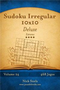 Sudoku Irregular 10x10 Deluxe - Extremo - Volume 24 - 468 Jogos