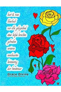 hart & roses kleurboek voor elke gelegenheid stuur liefde berichten gebruiken versieren wenskaarten herinnering door kunstenaar Grace Divine
