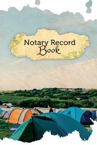 Notary Record Book: 50 Pages, 5.5- X 8.5- For the Love of Camping