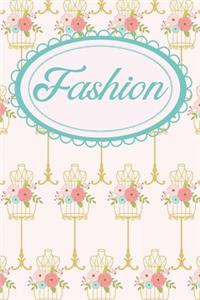 Vintage Fashion Journal for Makeup and Clothing Design