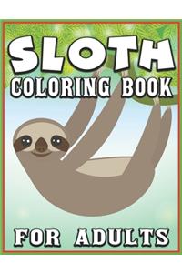 Sloth Coloring Book for Adults