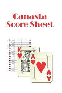 Canasta Score Sheets