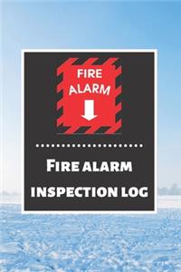 Fire alarm inspection log