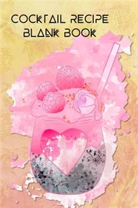 Cocktail Recipe Blank Book