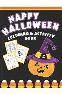 Happy Halloween Coloring And Activity Book