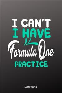 I cant I have formula one practice Notebook