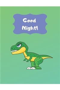 Good Night!: Kids Bedwetting Management Star Reward Chart And Progress Tracker (34 weeks) Dinosaur