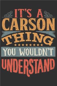 It's A Carson You Wouldn't Understand