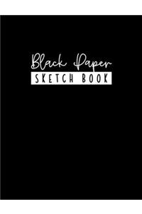 Black Paper Sketch Book - 8.5 x 11