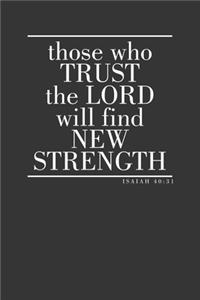 Those Who Trust The Lord Will Find New Strength - Isaiah 30