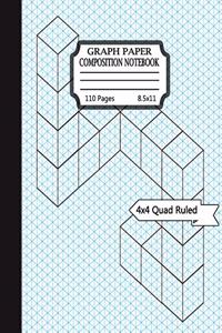 Graph paper composition notebook