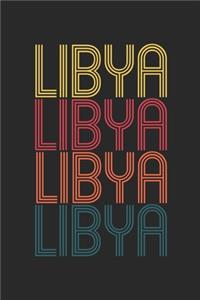 Vintage Libya Notebook - Retro Libyan Journal - Libyan Gift - Libyan Diary