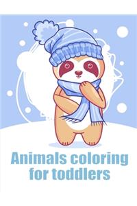 Animals coloring for toddlers