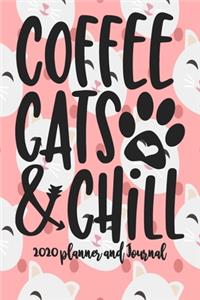 2020 Planner and Journal - Coffee Cats and Chill