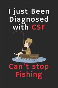 I just bean diagnosed with CSF, cant stop fishing