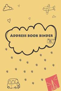 Address book binder