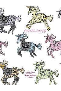 2018-2019 All the Pretty Little Unicorns Monthly Academic Planner