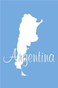 Argentina - National Colors 101 - Lined Notebook with Margin - 6x9
