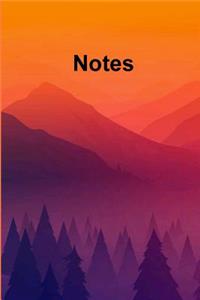 Notes: 120 Page Blank Lined College Ruled Journal/Notebook