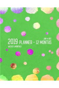 Planner 2019 12 Months
