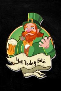 Not Today Bilé Celtic Satan St. Patrick's Day Journal Notebook Journal Notebook