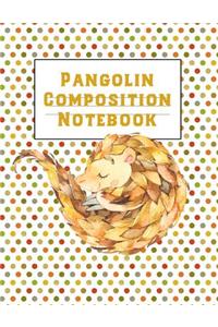 Pangolin Composition Notebook