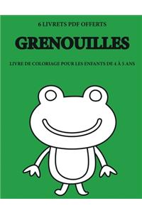 Livre de coloriage pour les enfants de 4 à 5 ans (Grenouilles)