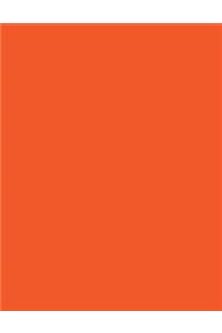 Orange 101 - Narrow Lined Notebook with Margins - 8.5X11: 101 Pages, 8.5 x 11, Narrow Ruled, Journal, Soft Cover