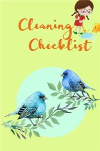 Cleaning Checklist: Weekly Cleaning -Cleaning Checklist, Daily Cleaning Schedule, Housekeeping- Beautifully Designed Housekeeping and Cleaning, Size 6x9-Paperback