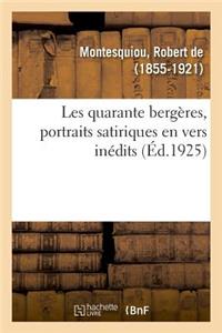 Les Quarante Bergères, Portraits Satiriques En Vers Inédits