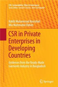 Csr in Private Enterprises in Developing Countries