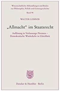 Allmacht Im Staatsrecht