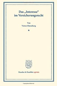 Das Interesse Im Versicherungsrecht