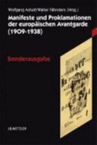 Manifeste und Proklamationen der europäischen Avantgarde (1909–1938)