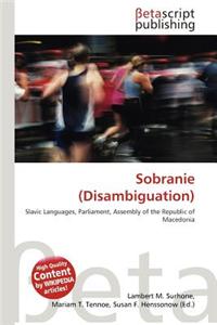 Sobranie (Disambiguation)