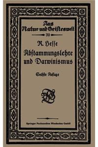 Abstammungslehre und Darwinismus