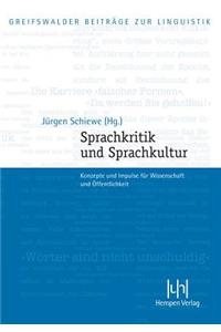 Sprachkritik Und Sprachkultur